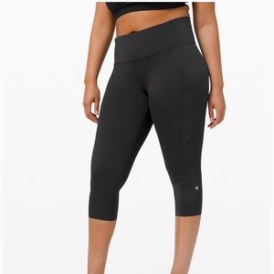 Lulu lemon reflective high waisted crop leggings